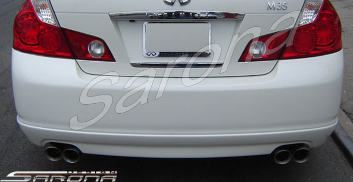 Custom Infiniti M45 Rear Add-on  Sedan Rear Lip/Diffuser (2006 - 2007) - $325.00 (Part #IF-001-RA)